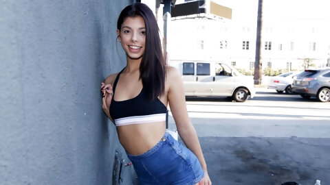 Cute Young Petite Latina Teen Picked Up...