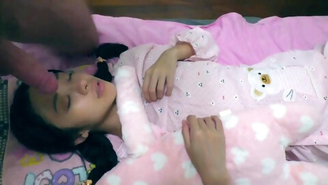 Tiny 18yo Korean Teenie Throat Used By...