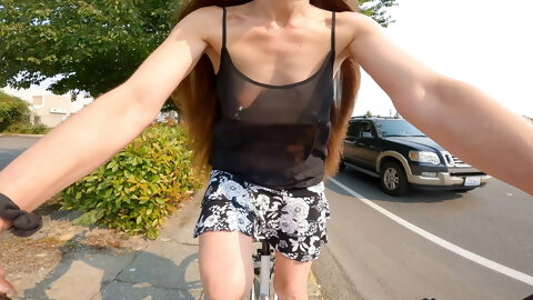 Longpussy, A Ride With Heavy Floppy Tits...