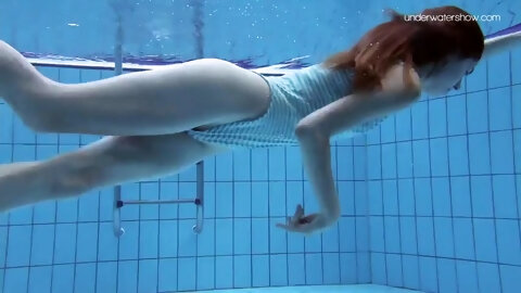 Striped Swimsuit And Small Tits Teen Anna...